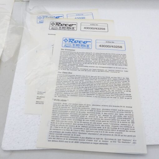 Roco H0 43030 Leerkarton Original-Verpackung mit Zubehör EX5570 – Bild 5