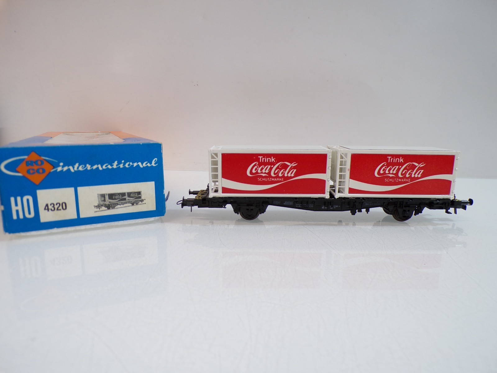 Roco H0 4320 Containerwagen Coco Cola der DB in OVP BH1716