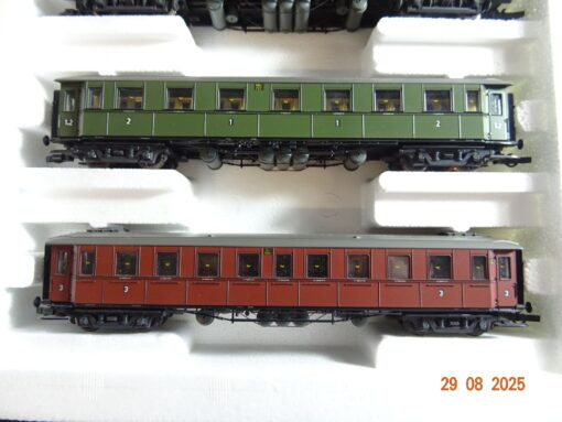 Roco H0 44006 Personenwagen-Set Württemberger Epoche I 1909-18 in OVP BH13 – Bild 6