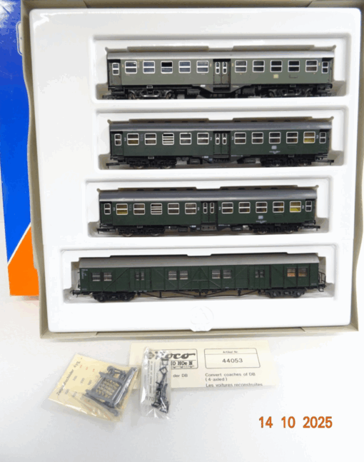 Roco H0 44053 AC Umbauwagen-Set 4tlg. der DB für Märklin 3-Leiter in OVP JL3583