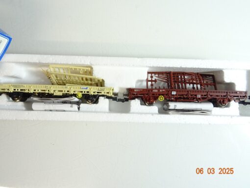Roco H0 44068 Rungenwagen-Set 2 tlg. der SBB in OVP PR6356 – Bild 4