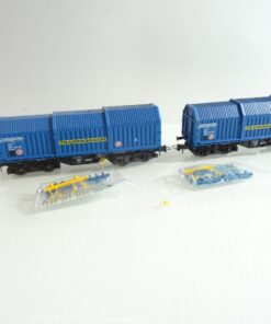 Roco H0 44076 2x Teleskophaubenwagen Transwaggon in OVP RR1064