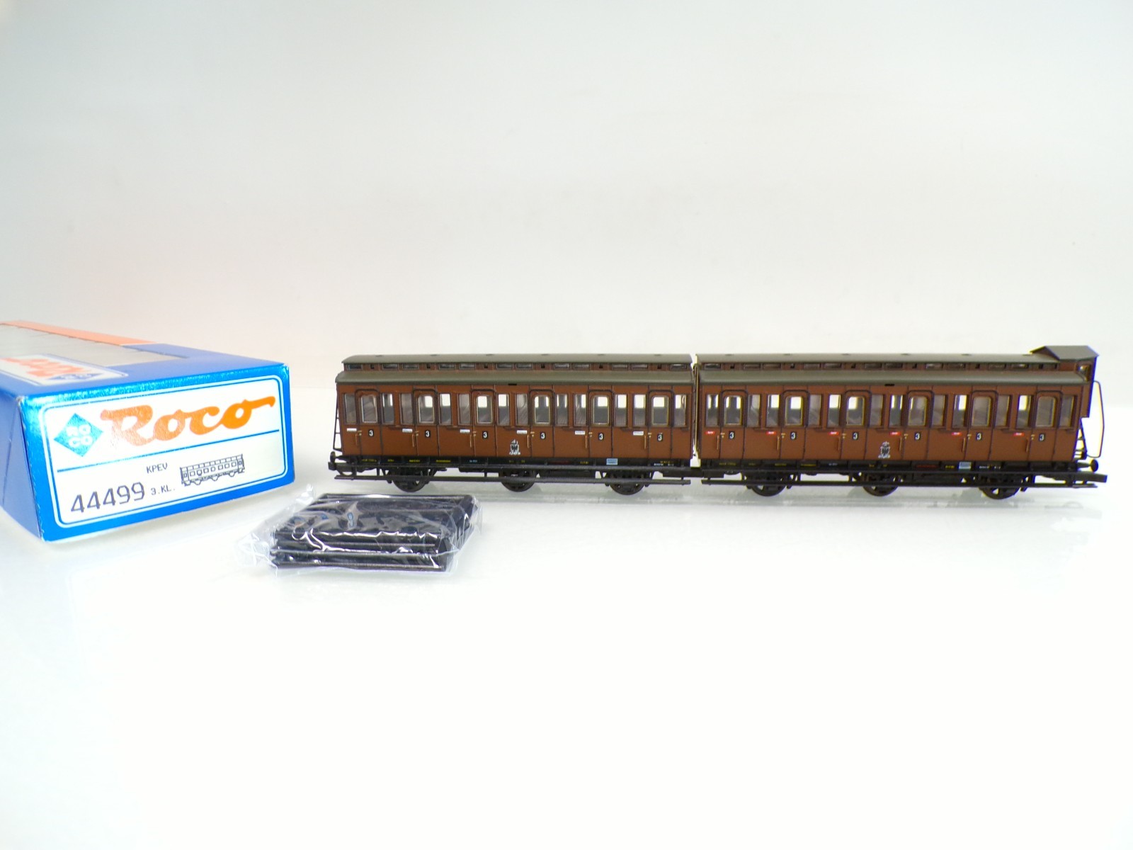 Roco H0 44499 Abteilwagen 3.Kl. 2 tlg. der K.P.E.V. in OVP BH1301