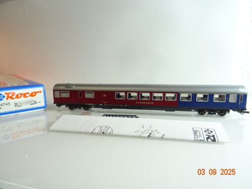 Roco H0 44745 Personenwagen 1. Kl. mit Speiseraum der DB in OVP BH152