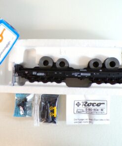 Roco H0 46553 Schwerlastwagen mit Stahlrollen der DB in OVP BH1353