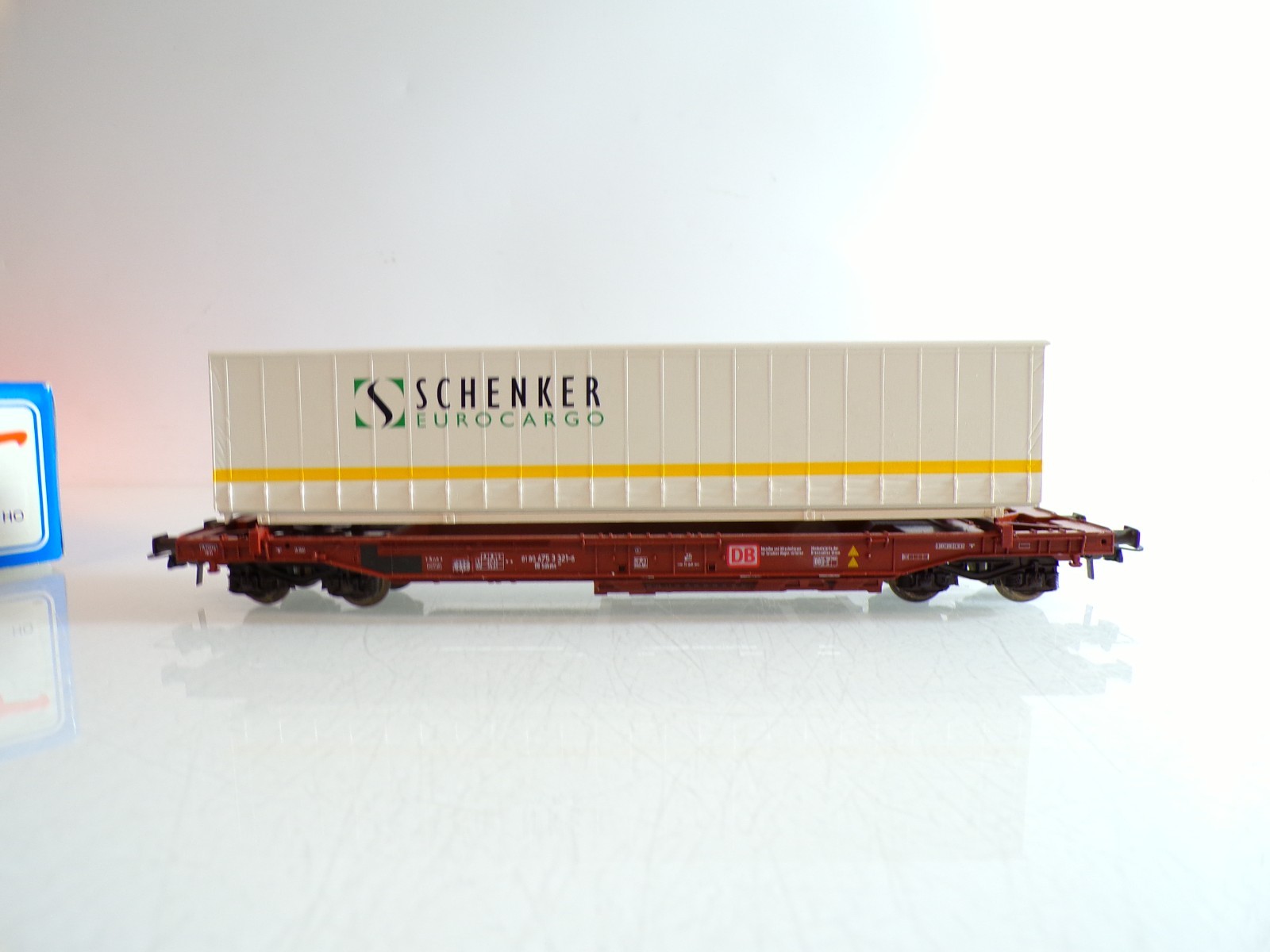 Roco H0 46583 Containertragwagen mit Container Schenker der DB in OVP BH1277 – Bild 3