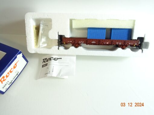 Roco H0 66611 Rungenwagen mit Ladung der DB in OVP PR4475