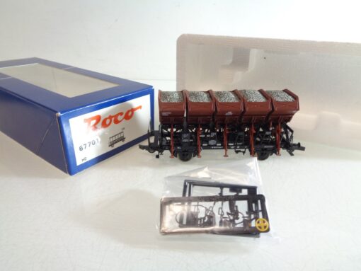 Roco H0 67701 Muldenkippwagen mit Ladung der DB in OVP RR4032 – Bild 3