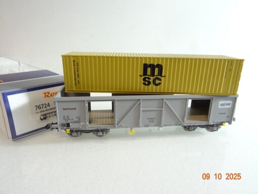 Roco H0 76724 Containerrwagen mit Container msc der SNCB in OVP RR3832 – Bild 3