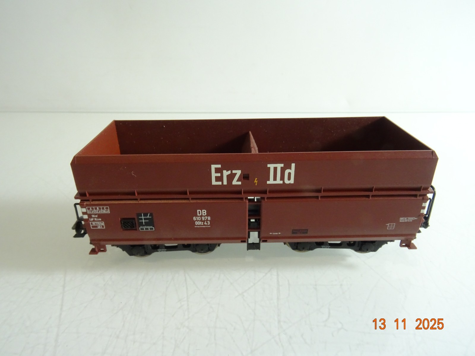 Roco H0 Selbstentladewagen Erz IIId der DB RR4540 o.