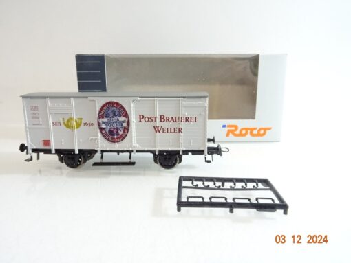 Roco H0 gedeckter Güterwagen Post Brauerei Weiler in OVP PR4491 – Bild 3