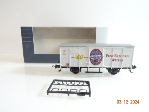 Roco H0 gedeckter Güterwagen Post Brauerei Weiler in OVP PR4491