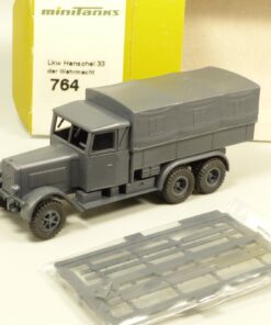 Roco Minitanks 1:87 H0 764 LKW Henschel 33 Pritsche der Wehrmacht in OVP EX7775