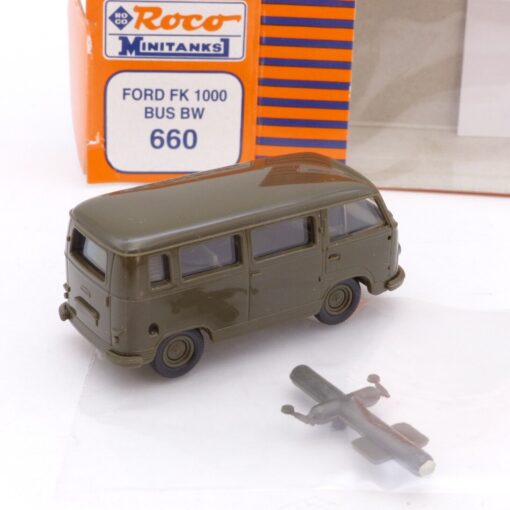 Roco Minitanks H0 1:87 Nr.: 660 Ford FK1000 Bus Bundeswehr, in OVP EX1930 – Bild 3