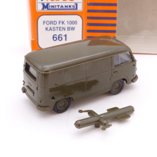 Roco Minitanks H0 1:87 Nr.: 661 Ford FK1000 Kasten Bundeswehr, in OVP EX2152 – Bild 3