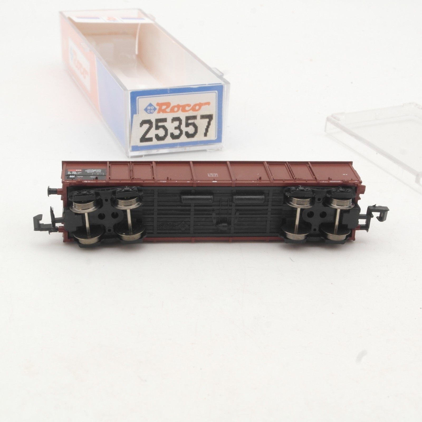 Roco N 25357 Hochbordwagen mit Holz-Ladung der SBB in OVP RR5782 – Bild 4