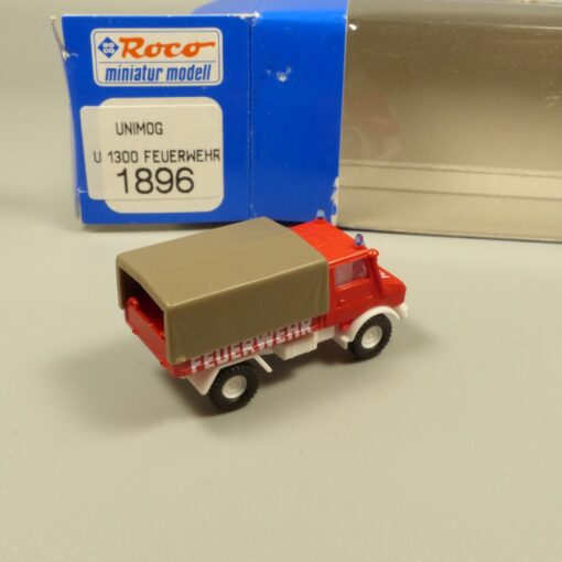 Roco Spur N 1:160 1896 Unimog U 1300 Feuerwehr in OVP EX6386 – Bild 3