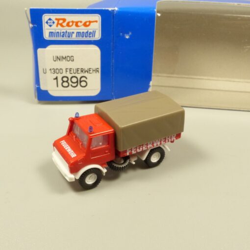 Roco Spur N 1:160 1896 Unimog U 1300 Feuerwehr in OVP EX6386