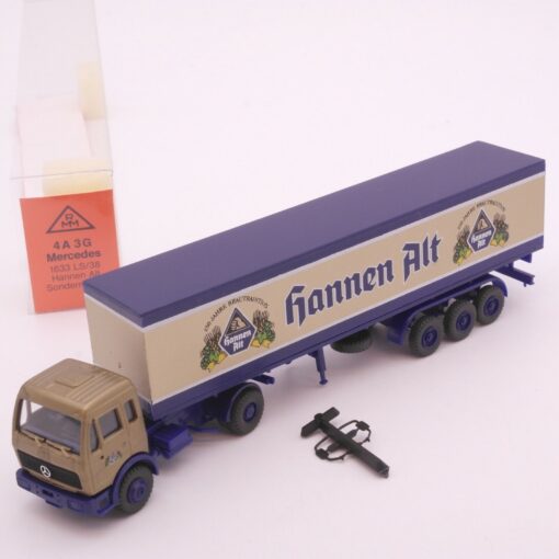 Roskopf 1:87 SoMo: 4A 3G Mercedes 1633 Sattelzug Hannen Alt in OVP EZ7097