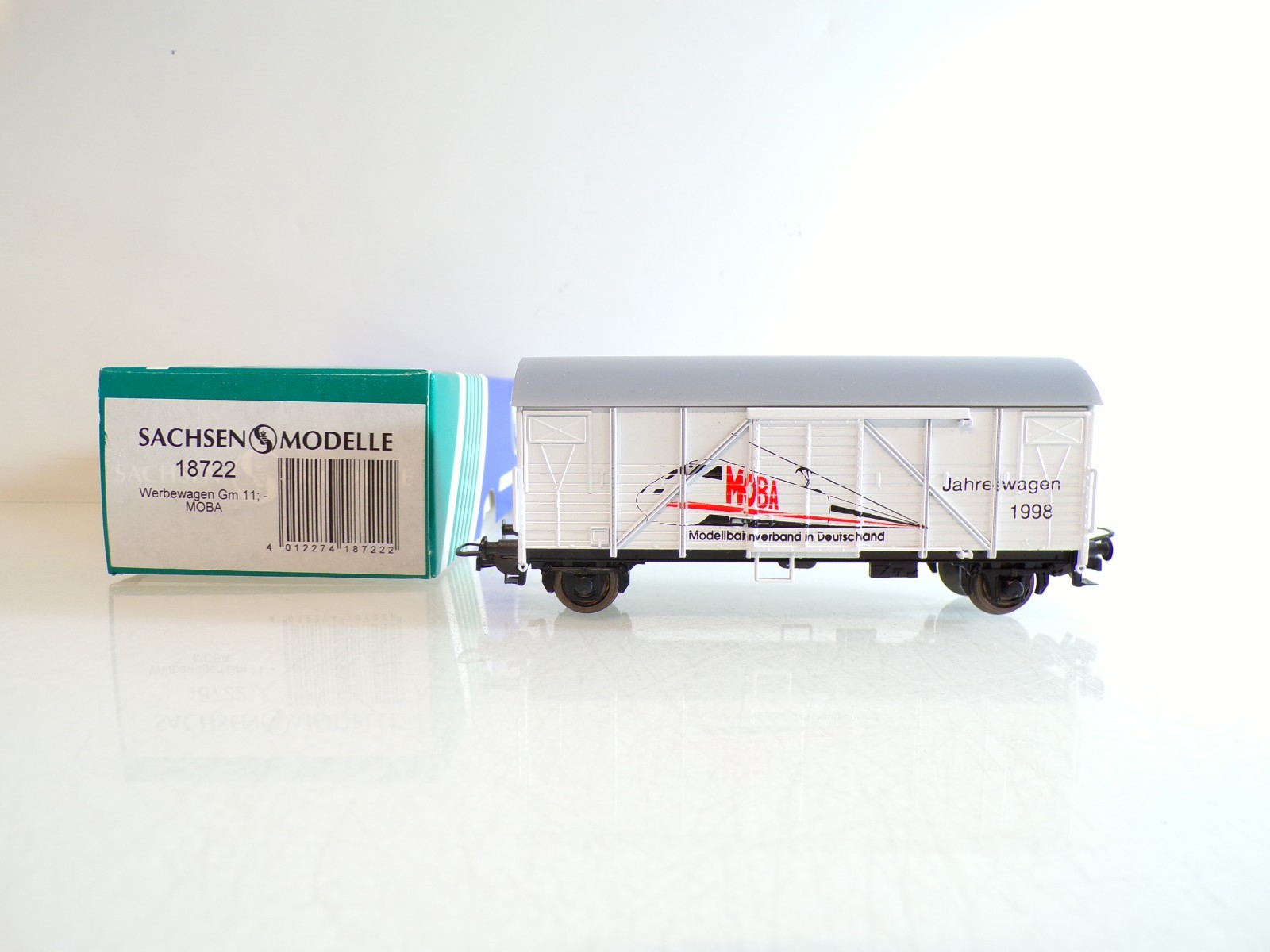 Sachsenmodelle H0 18722 ged. Güterwagen als Werbewagen in OVP BH1139