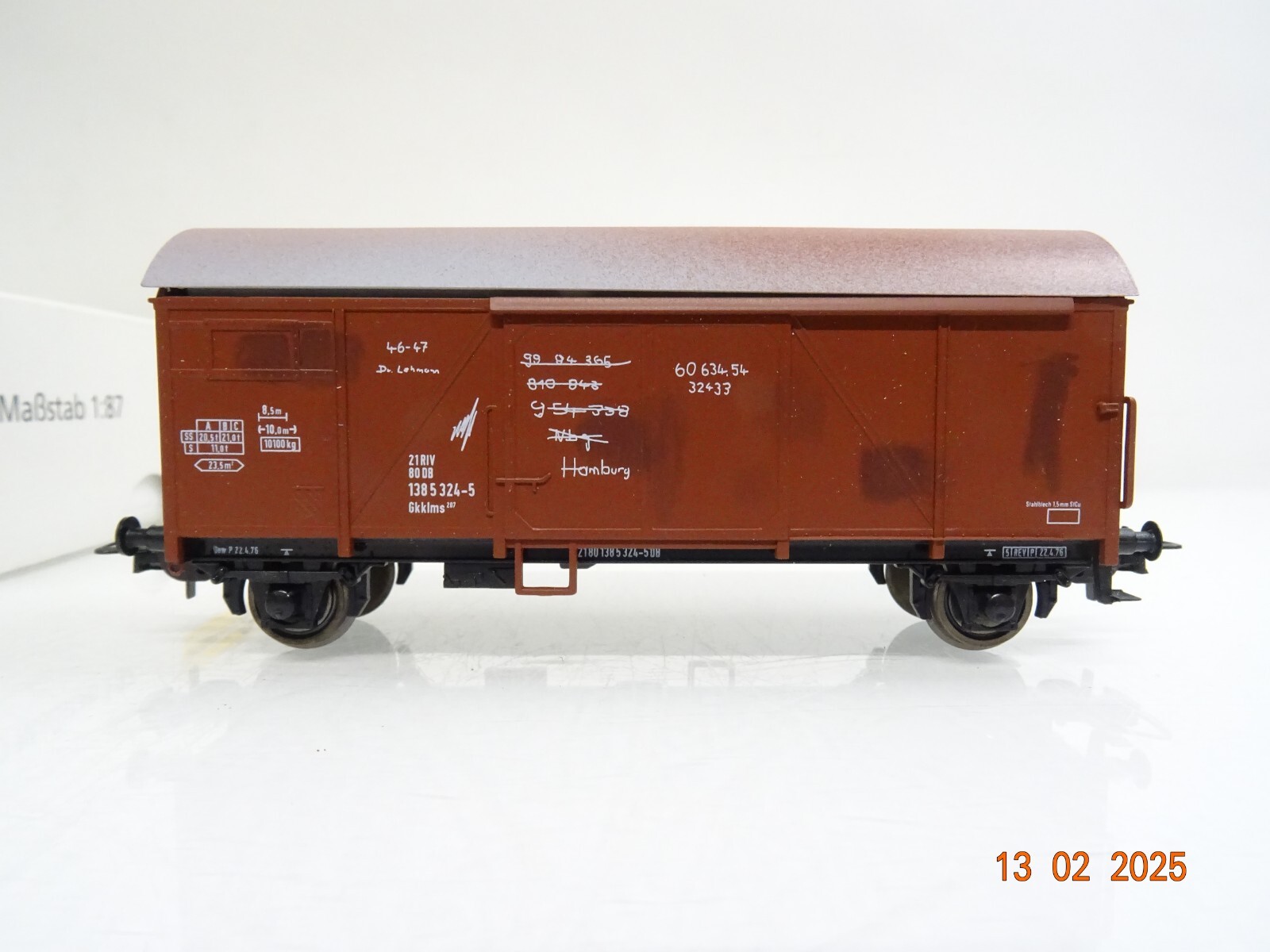 Sachsenmodelle H0 Paketwagen Bremen Gkklms 207der DB in OVP PR5908 – Bild 3