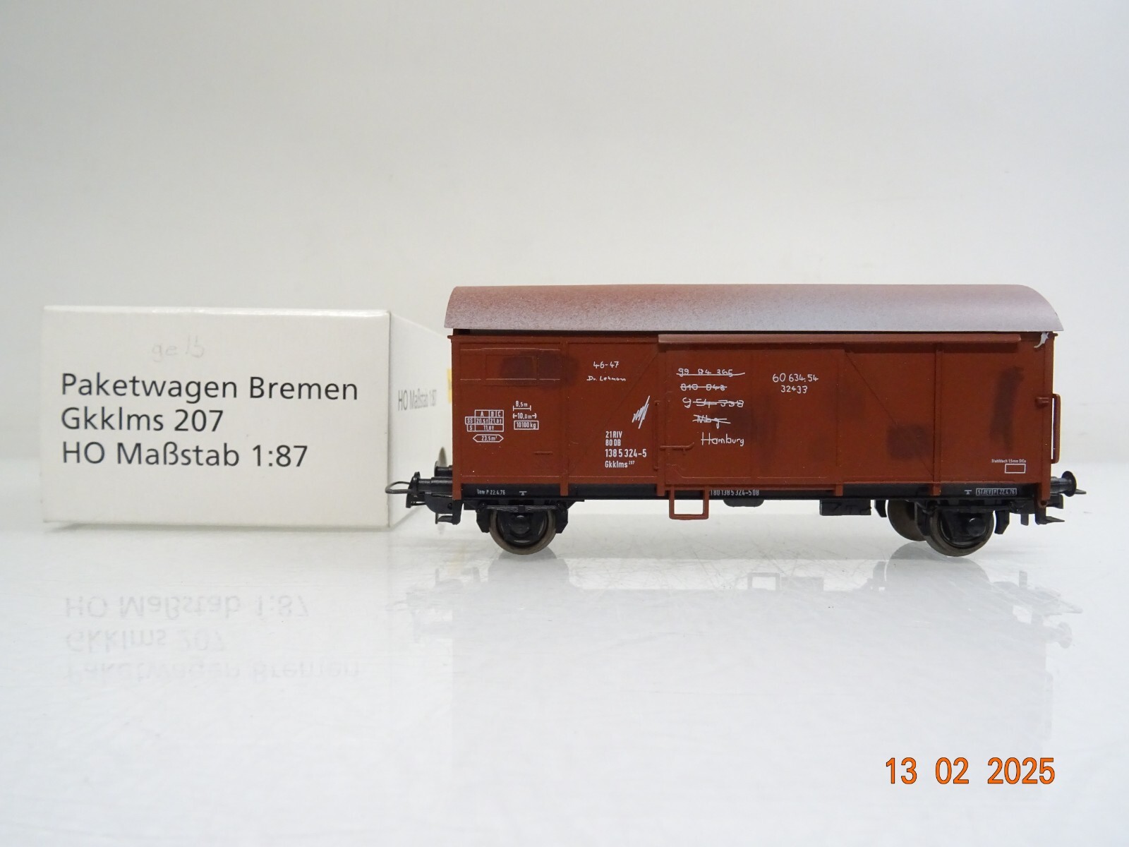 Sachsenmodelle H0 Paketwagen Bremen Gkklms 207der DB in OVP PR5908