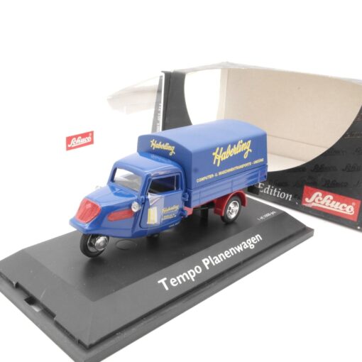 Schuco 1:43 02123 Tempo Planenwagen Haberling OVP in OVP QR4939