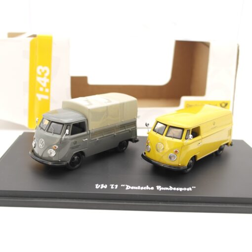 Schuco 1:43 03986S VW T1 Set Deutsche Bundespost in OVP RR2286