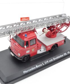 Schuco 1:43 Nr.: 02807 MB L 319 Drehleiter DL 18 Feuerwehr, in PC-Box EX535