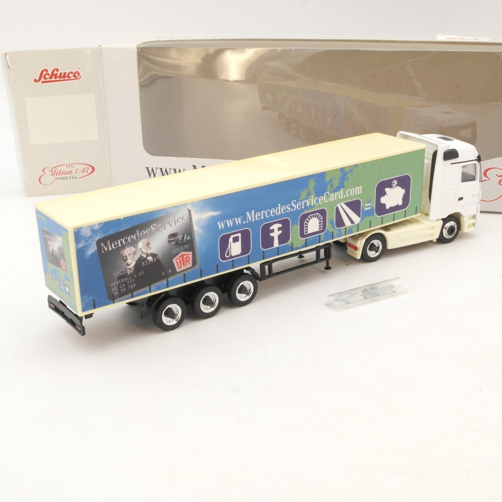 Schuco 1:87 MB Sattelzug Mercedes Service Card in OVP RG7697 – Bild 3
