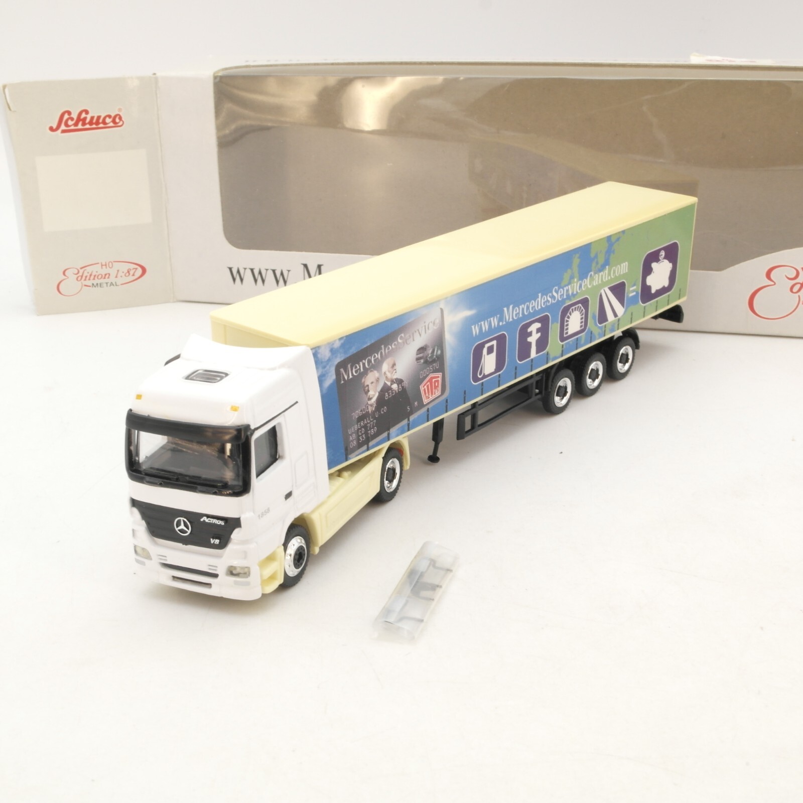 Schuco 1:87 MB Sattelzug Mercedes Service Card in OVP RG7697