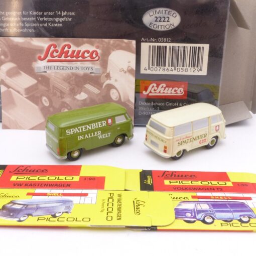 Schuco Piccolo 1:90 Set Nr.: 05812 Zwei VW T-Modelle Spatenbier, in OVP EX1454 – Bild 3