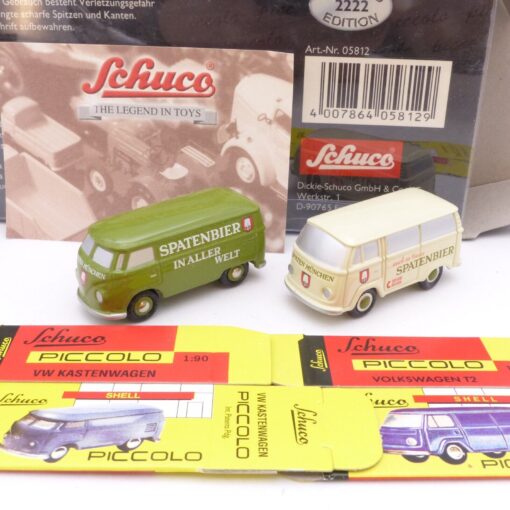 Schuco Piccolo 1:90 Set Nr.: 05812 Zwei VW T-Modelle Spatenbier, in OVP EX1454