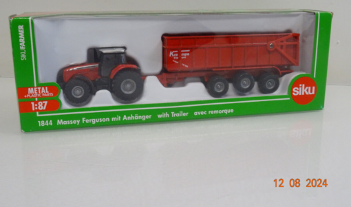 Siku 1:87 1844 Diecast Massey Ferguson mit Anhänger neuwertig in OVP LE5088