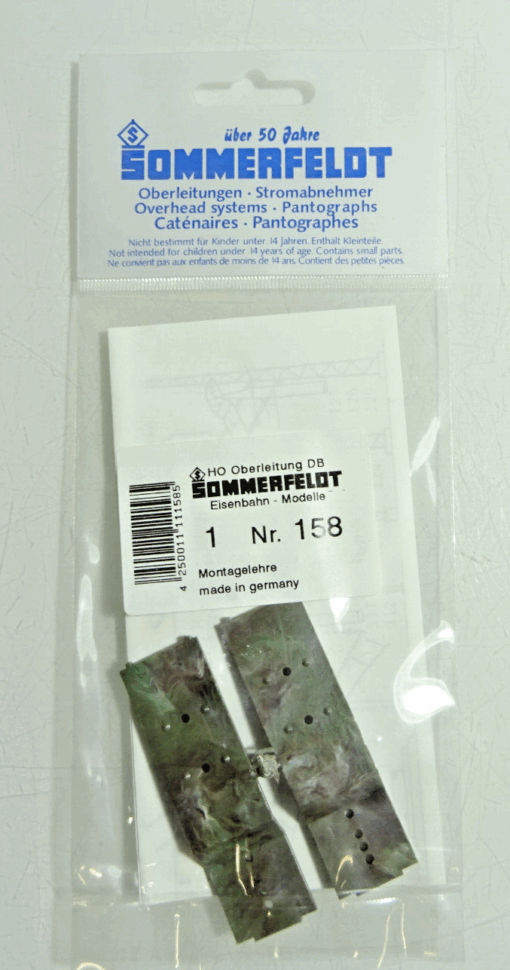 Sommerfeldt Spur H0 158 Montagelehren f. Maststandpunkt siehe Foto in OVP CK200