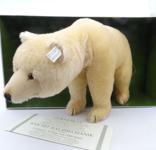 Steiff 013028 Polar Bear 1931 Replica 1989/90 limitiert 3000 in OVP OR8147