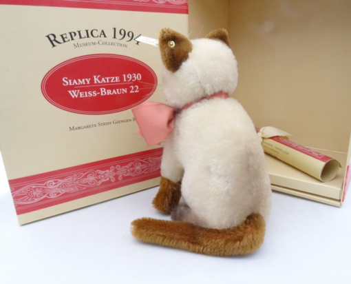 Steiff 400810 Siamkatze 22 cm sitzend in OVP OR8129 – Bild 5