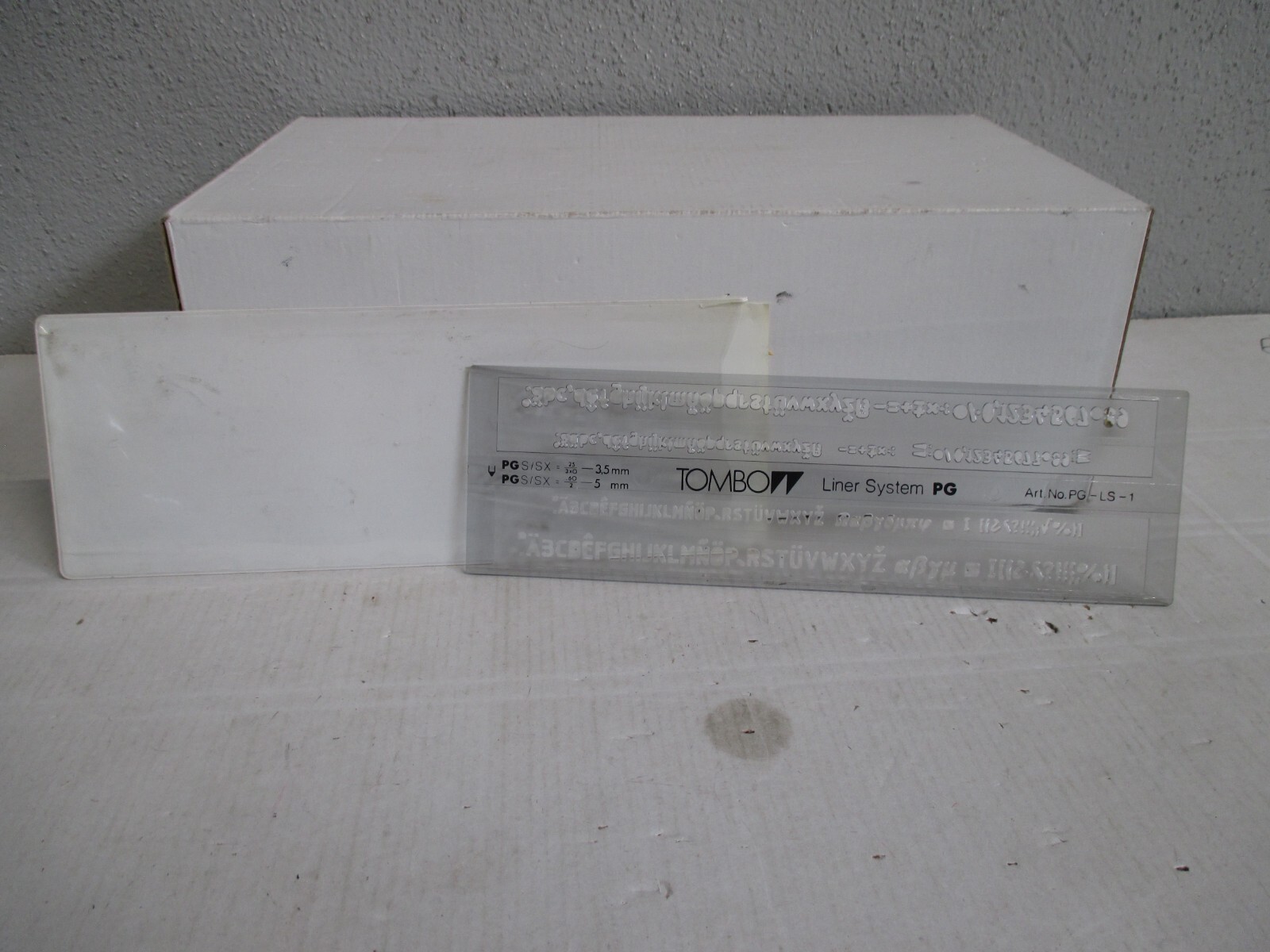 TOMBO Liner System PG Art.No. PG -LS - 1 Bustaben-Schablone m.OVP WZ9632