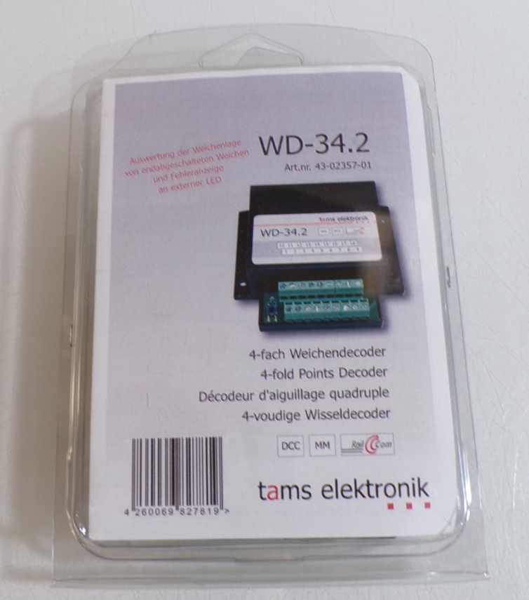 Tams 43-02357-01 Weichendecoder WD-34.2 siehe Foto in OVP PK3069 – Bild 3