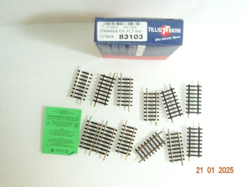 Tillig 83103 Gleisstück 41,5mm 12 Stück siehe Foto in OVP CK5417