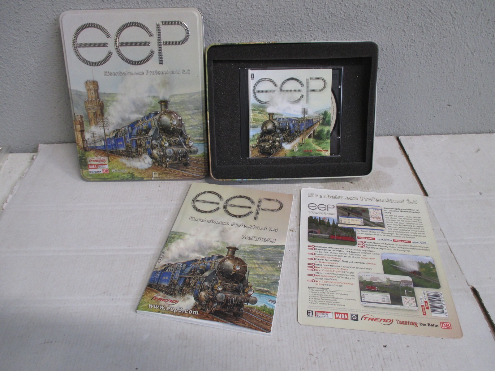 Treno Miba Eisenbahn Journal Die Bahn DB Disc+Handbuch m.OVP  AW6804