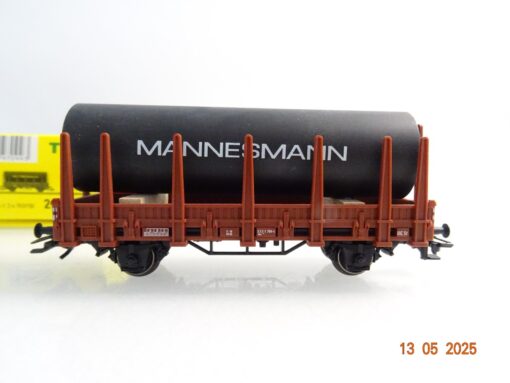 Trix H0 24200-11 AC Rungenwagen Ladegut Röhre Mannesmann der DB in OVP PR7581 – Bild 3