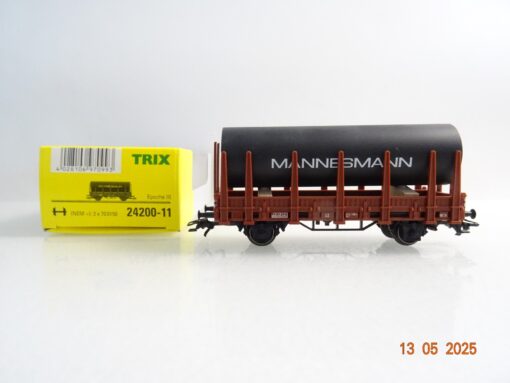 Trix H0 24200-11 AC Rungenwagen Ladegut Röhre Mannesmann der DB in OVP PR7581