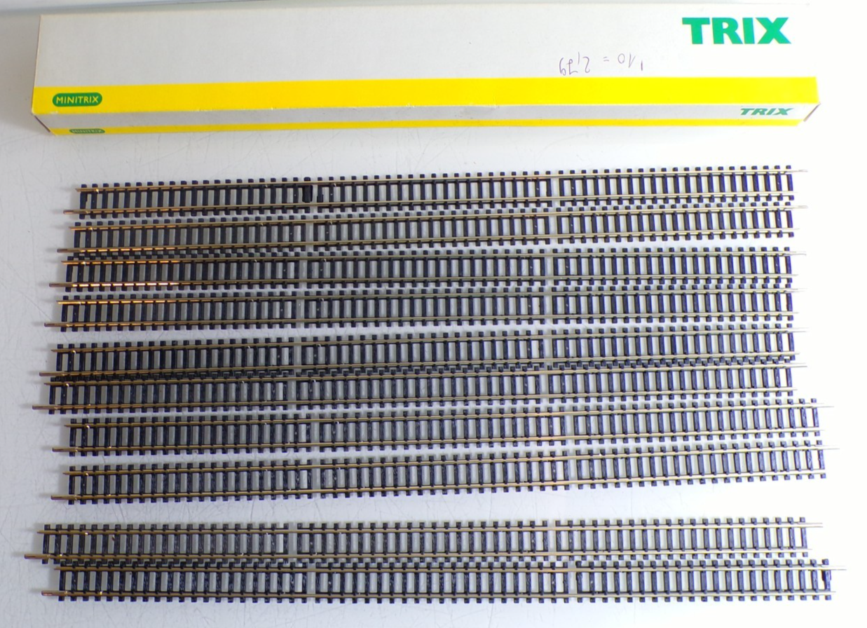 Trix Spur N 14902 Gerades Gleis 312,6 mm 10Stück siehe Foto in OVP PK2525