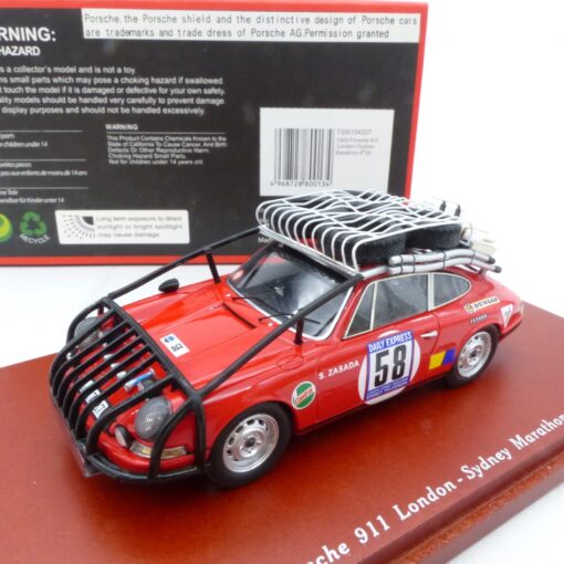 TrueScale Models 1:43 TSM104307 Porsche 911 (1968) Marathon #58 in OVP EX7728