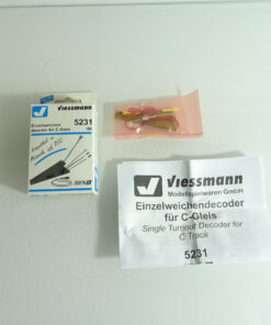 Viessmann H0 5231 Einzelweichendecoder für C Gleis siehe Foto in OVP CK2218