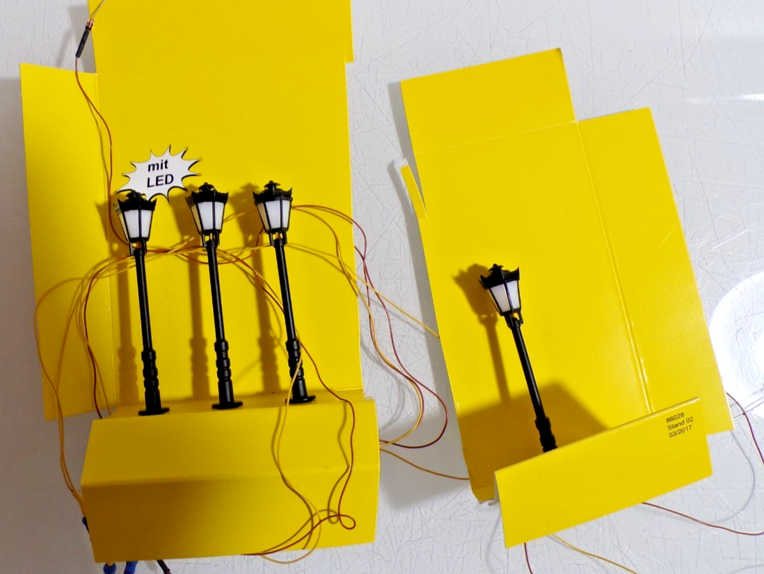 Viessmann H0 6070 Parkleuchte 4 Stück siehe Foto PK3055 o.