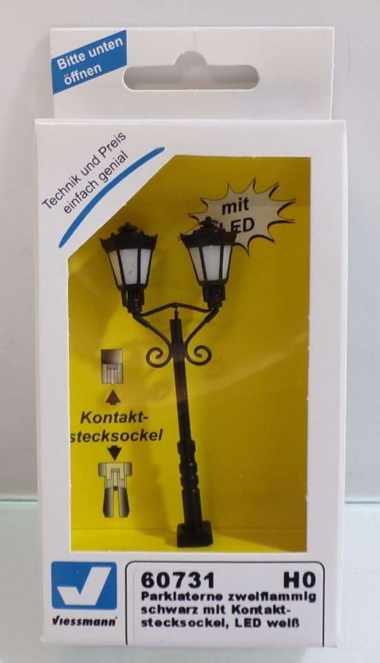 Viessmann H0 60731 Parkleuchte zweiflammig in OVP PK3034