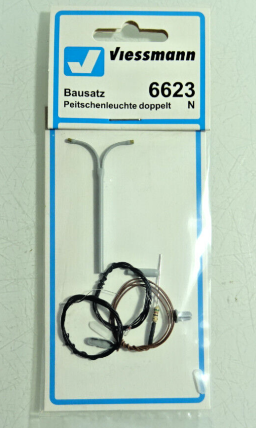 Viessmann N 6623 Bausatz Peitschenleuchte doppelt in OVP CK1413