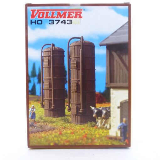 Vollmer H0 Bausatz 3743 Getreidesilos 2 Stück in OVP EX5142
